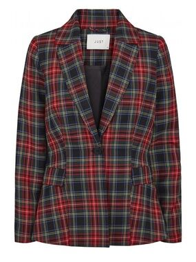 Just Female Red Check Sinclair Blazer